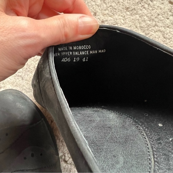 Dansko Black Muted Suede Wavy Slip On Mules Size 41 - Picture 8 of 9